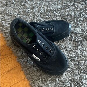 Kids Hurley Black Casual Canvas Sneakers Size 12